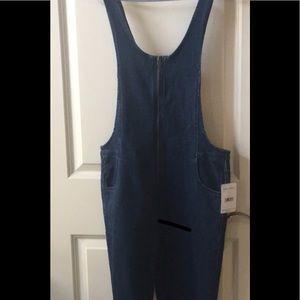 Free People Jax Denim Jumpsuit 8 romper